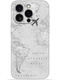 Maps aesthetic Soft Mobile Cover for Apple Iphone 14 Pro