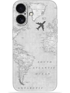 Maps aesthetic Soft Mobile Cover for Apple Iphone 16