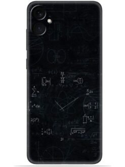 Math clock design Soft Mobile Cover for Samsung Galaxy F05