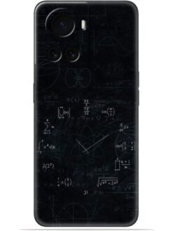 Math clock design Soft Mobile Cover for Oneplus 10R (5G)