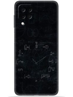 Math clock design Soft Mobile Cover for Samsung Galaxy M32 (4G)