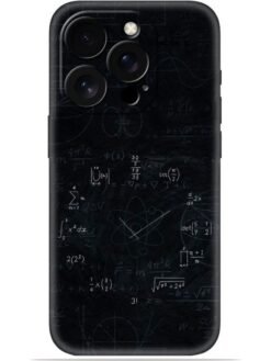 Math clock design Soft Mobile Cover for Apple Iphone 15 Pro