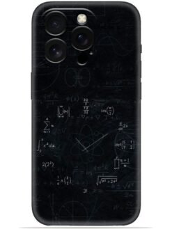 Math clock design Soft Mobile Cover for Apple Iphone 14 Pro