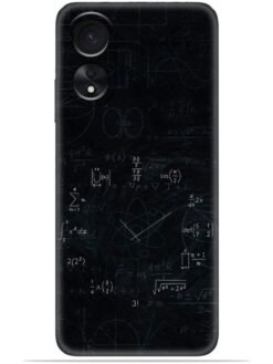 Math clock design Soft Silicone Mobile Case for Oppo A17