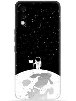 Moon astronaut Soft Silicone Mobile Case for Tecno Spark 8