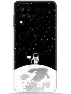 Moon astronaut Soft Silicone Mobile Case for Samsung Galaxy M12