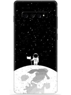 Moon astronaut Soft Mobile Cover for Samsung Galaxy S10 Plus