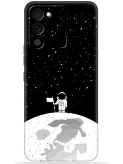 Moon astronaut Soft Mobile Cover for Tecno Spark 9