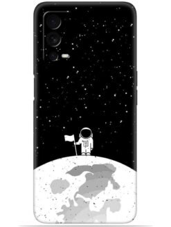 Moon astronaut Soft Mobile Cover for Oppo A55