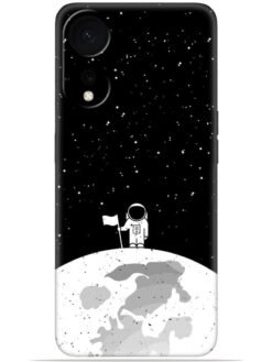 Moon astronaut Soft Mobile Cover for Oppo A58 (5G)