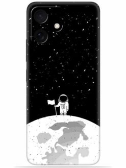 Moon astronaut Soft Mobile Cover for Poco M6 Pro (5G)