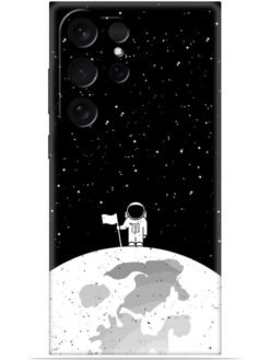 Moon astronaut Soft Mobile Cover for Samsung Galaxy S24 Ultra (5G)