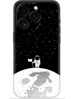 Moon astronaut Soft Mobile Cover for Apple Iphone 15 Pro