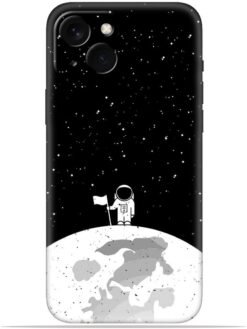 Moon astronaut Soft Mobile Cover for Apple Iphone 14