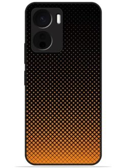 Orange halftone Glossy Metal TPU Phone Cover for Vivo Y16