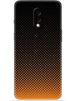 Orange halftone Soft Mobile Cover for Oneplus 7