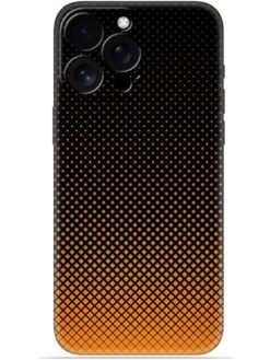 Orange halftone Soft Mobile Cover for Apple Iphone 15 Pro Max