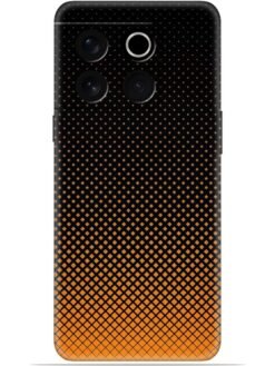 Orange halftone Soft Mobile Cover for Oneplus 10T (5G)