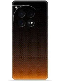 Orange halftone Soft Mobile Cover for Oneplus 12 (5G)