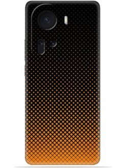 Orange halftone Soft Mobile Cover for Oppo Reno 11 (5G)