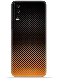 Orange halftone Soft Mobile Cover for Vivo Y20/Y20i/Y20s/Y20A/Y20G/Y20T