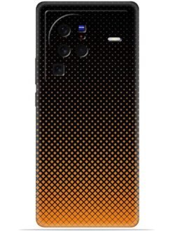 Orange halftone Soft Mobile Cover for Vivo X80 Pro