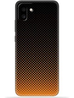 Orange halftone Soft Silicone Mobile Case for Samsung Galaxy A03