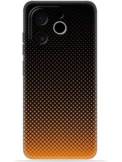 Orange halftone Soft Mobile Cover for Tecno Pop 9 (5G)