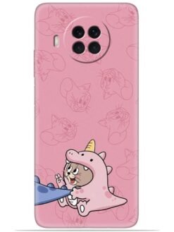 Pink cartoon Soft Silicone Mobile Case for Xiaomi Mi 10I (5G)
