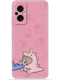 Pink cartoon Soft Silicone Mobile Case for Poco M4 (5G)