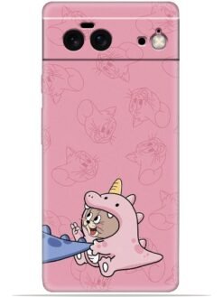 Pink cartoon Soft Mobile Cover for Google Pixel 6