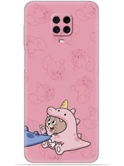 Pink cartoon Soft Mobile Cover for Xiaomi Redmi Note 10 Lite