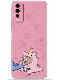 Pink cartoon Soft Mobile Cover for Vivo Y20/Y20i/Y20s/Y20A/Y20G/Y20T