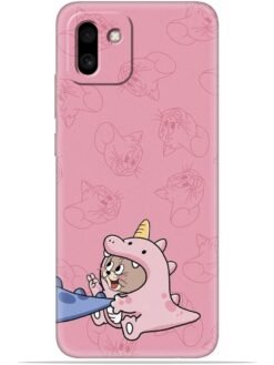 Pink cartoon Soft Silicone Mobile Case for Samsung Galaxy A03