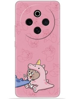 Pink cartoon Soft Mobile Cover for Vivo T4 (5G)