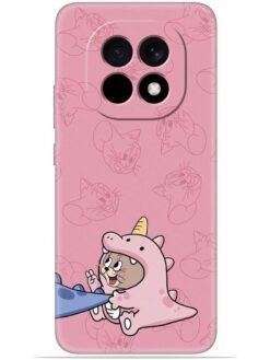 Pink cartoon Soft Mobile Cover for Oppo F29 (5G)