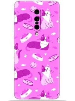 Pink cats design Soft Mobile Cover for Oneplus 7 Pro/7T Pro