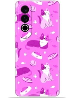 Pink cats design Soft Mobile Cover for Oneplus Nord Ce 4 (5G)
