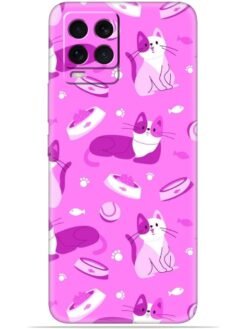 Pink cats design Soft Mobile Cover for Realme 8 Pro