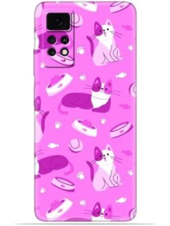 Pink cats design Soft Mobile Cover for Xiaomi Redmi Note 11 Pro (4G)