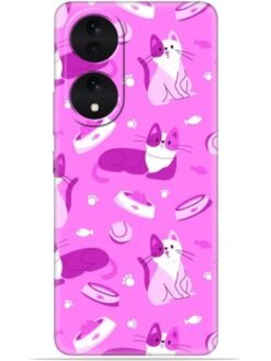 Pink cats design Soft Mobile Cover for Vivo Y100 (5G)/Y100A (5G)