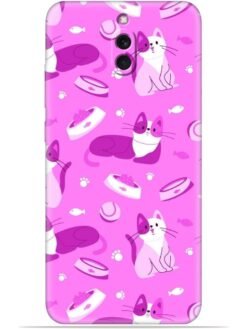 Pink cats design Soft Mobile Cover for Xiaomi Redmi 8A Dual
