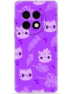 Purple cats design Soft Silicone Mobile Case for Oneplus 13 (5G)