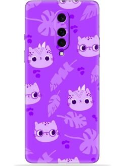 Purple cats design Soft Mobile Cover for Oneplus 8