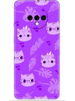 Purple cats design Soft Mobile Cover for Oneplus 7T