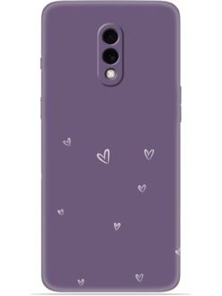 Purple heart design Soft Mobile Cover for Oneplus 7