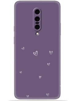 Purple heart design Soft Mobile Cover for Oneplus 7 Pro/7T Pro