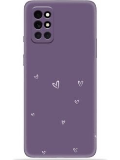 Purple heart design Soft Mobile Cover for Oneplus 8T (5G)