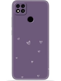 Purple heart design Soft Mobile Cover for Xiaomi Redmi 10A