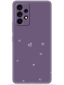 Purple heart design Soft Mobile Cover for Samsung Galaxy A52 (5G)/A52 (4G)/A52s (5G)